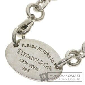 Tiffany Return to Tiffany Heart Oval Choker Necklace Silver